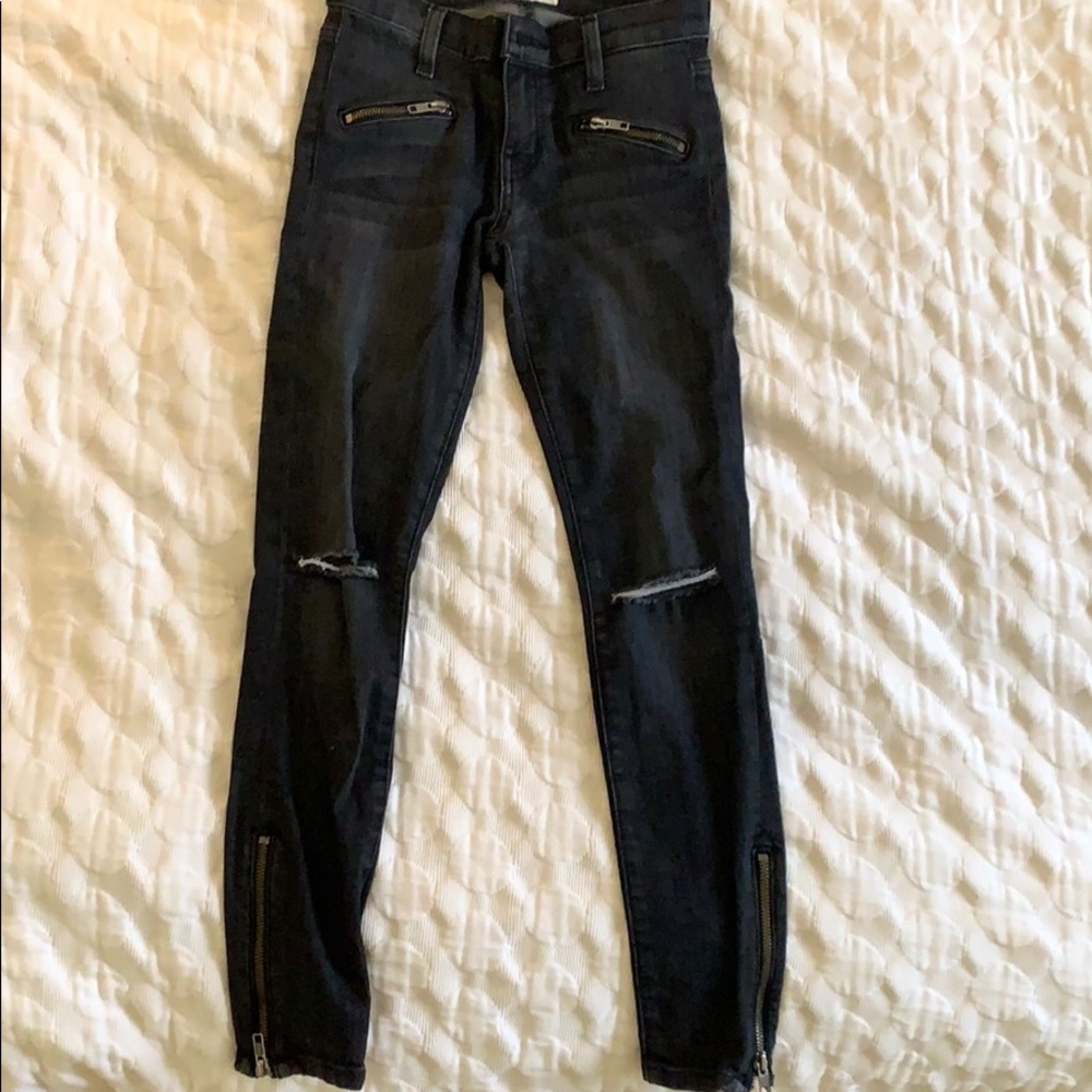 Current elliot soho zip stilleto jeans